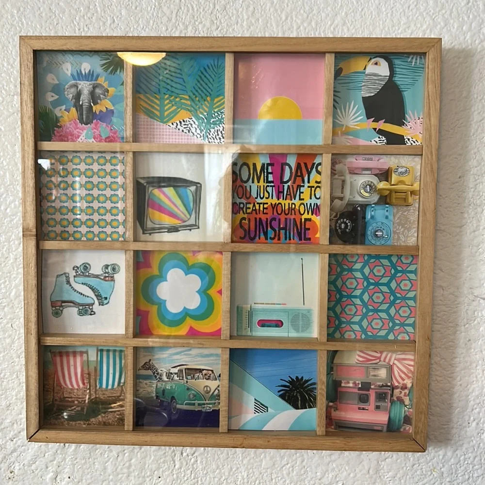 Picture frames and clock - Picture 2 of 3
